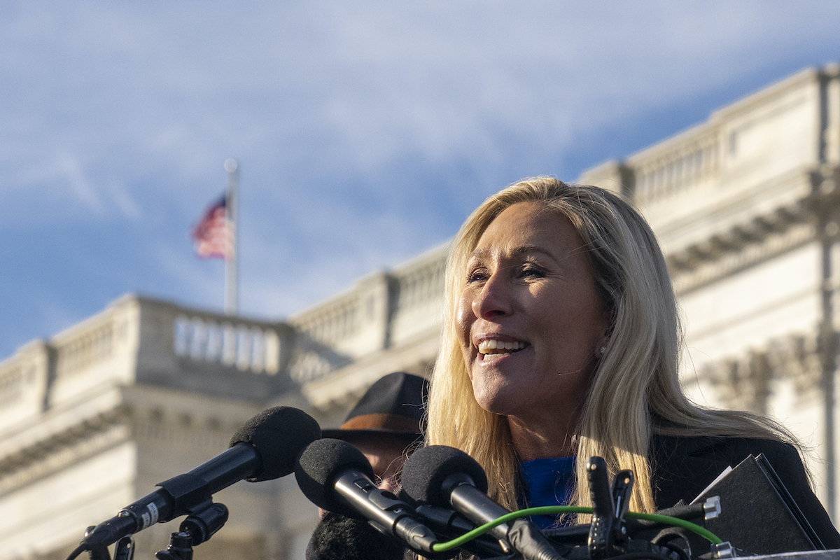 Rep. Marjorie Taylor Greene on Capitol Hill 2-1-23