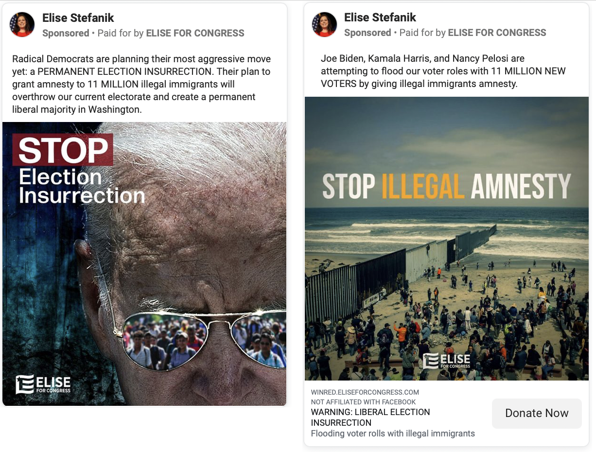 Elise Stefanik Facebook ads