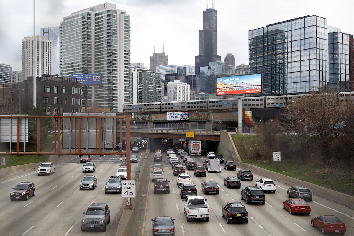 Highway traffic in Chicago