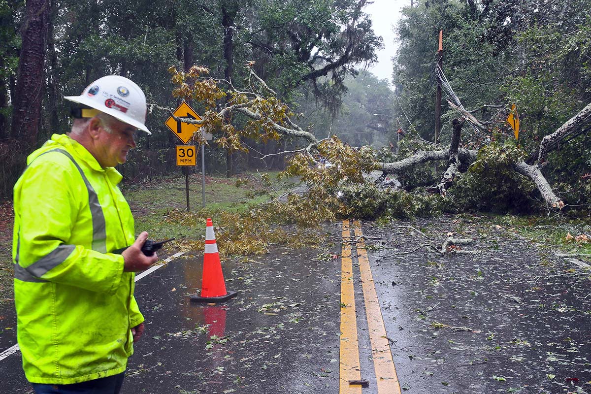 Hurricane Idalia damage, Tallahassee, Florida, 8-30-2023