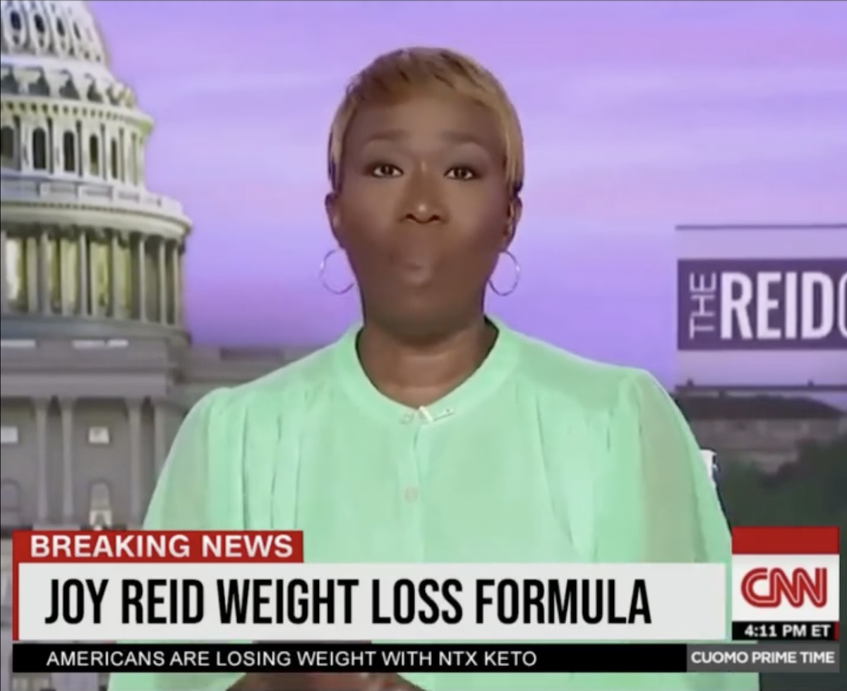 Joy Reid deepfake video screenshot
