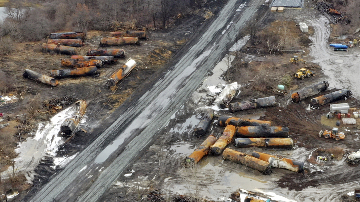 Ohio train derailment cleanup, Feb. 9, 2023
