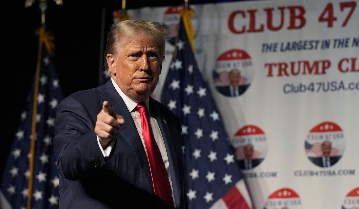 Donald Turmp in West Palm Beach, Fla., 10-11-2023