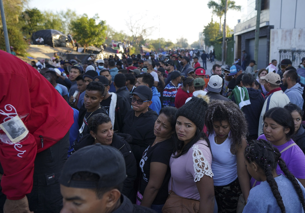 Venezuelan migrants in Mexico on Dec. 22, 2022
