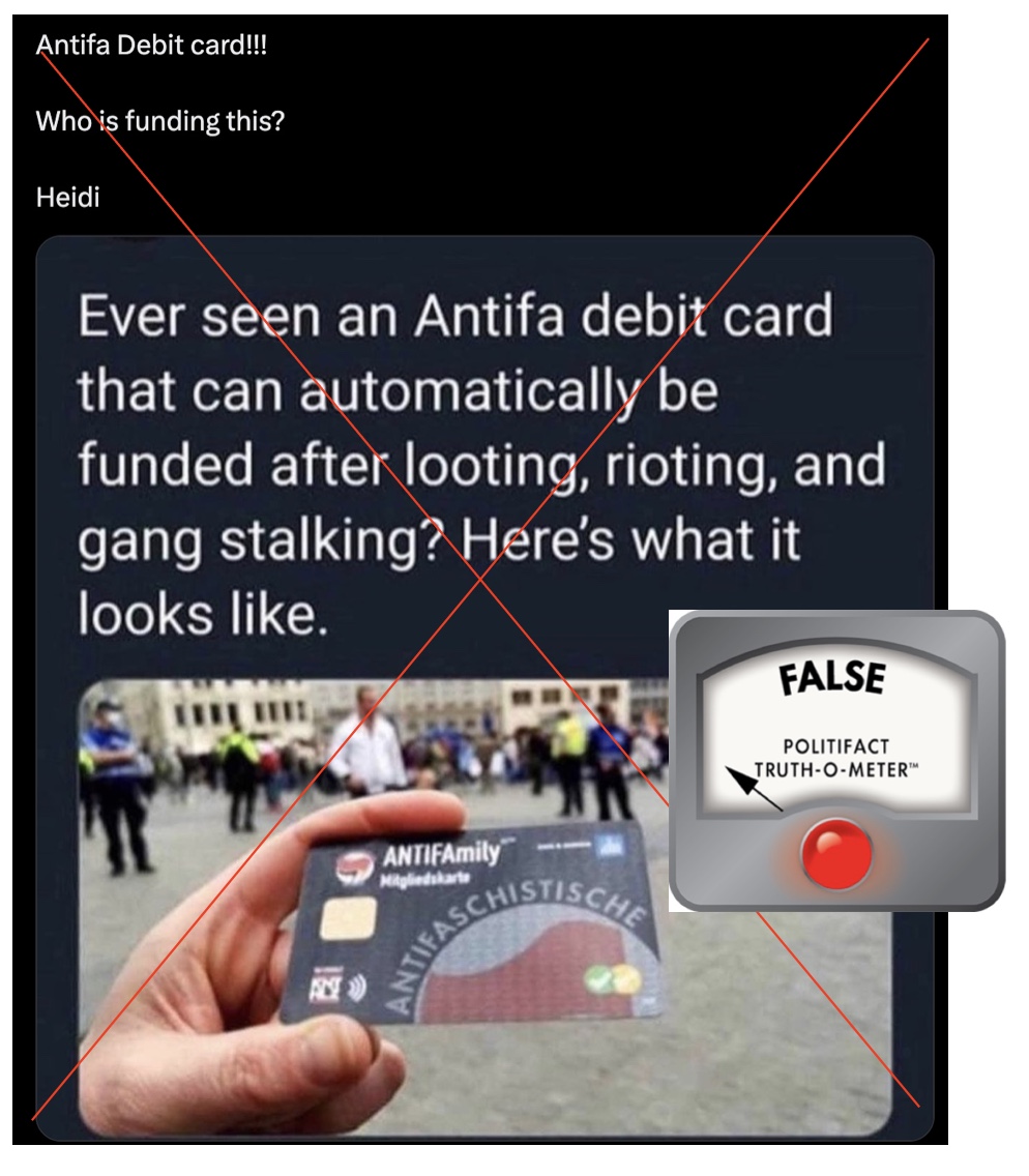 Antifa debit card