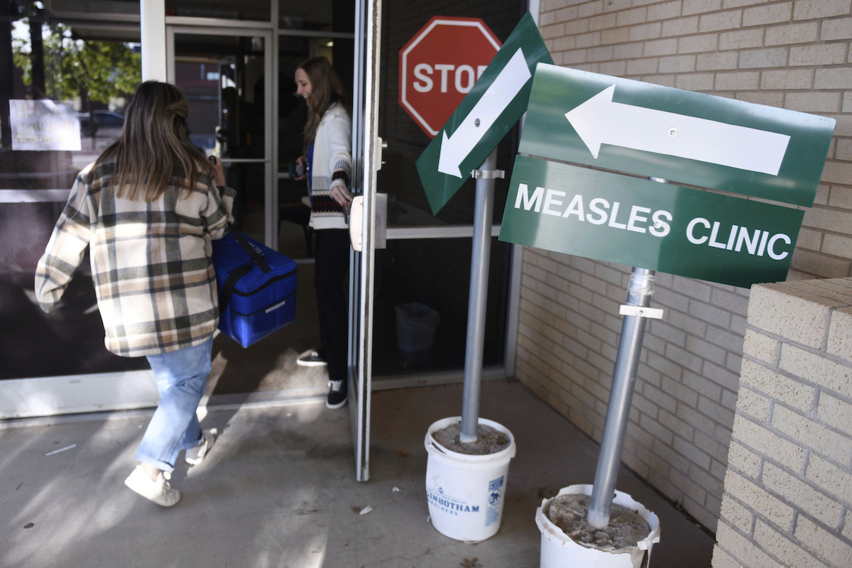 Measles Clinic in Andrews, Texas April 2025
