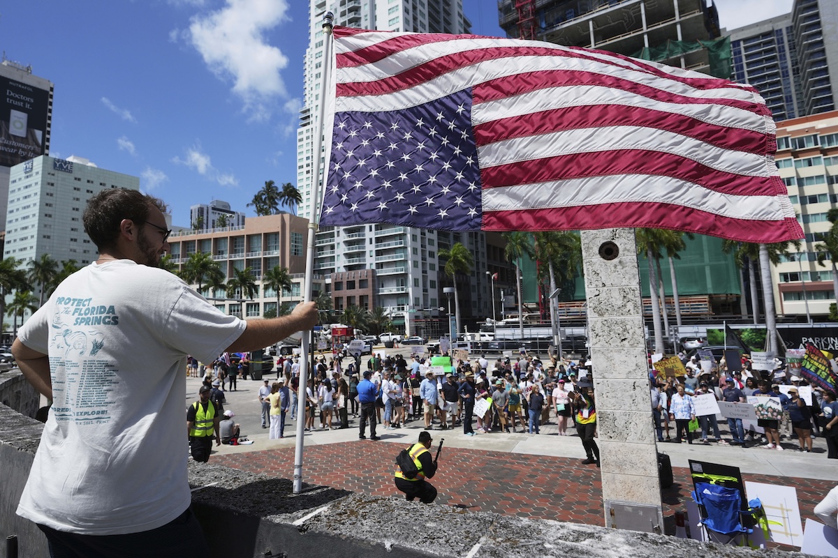 Miami anti-Trump protest, April 2025