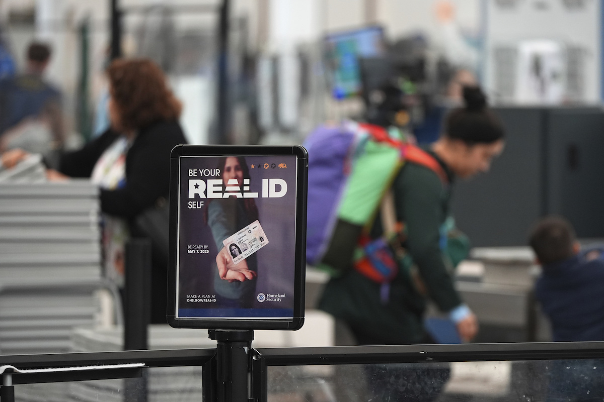 Real ID sign in Denver Airport 05-07-25