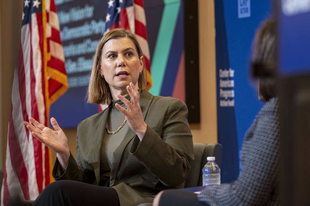 Elissa Slotkin at panel discussion Nov. 2025