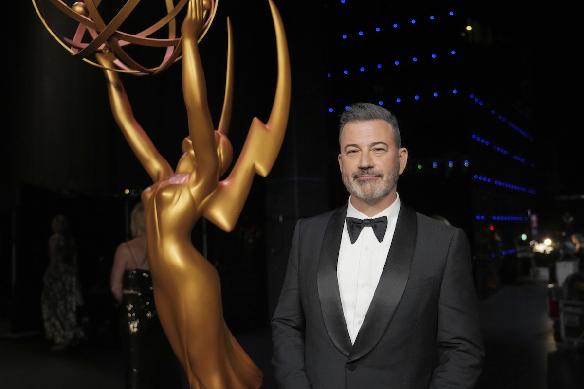 Jimmy Kimmel with Emmy 2025