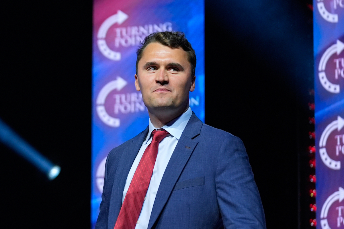 Charlie Kirk at Trump Campaign rally Oct 2024