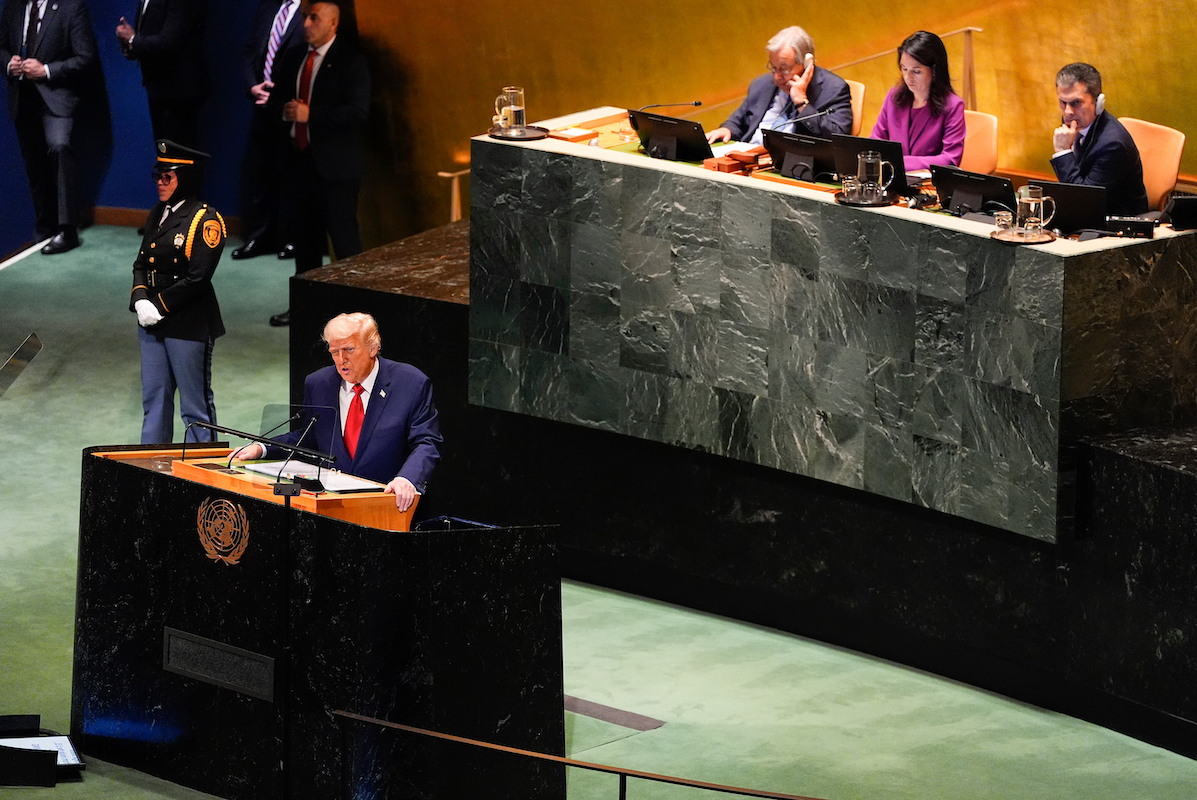 Imagen de Trump de la ONU septiembre 2025