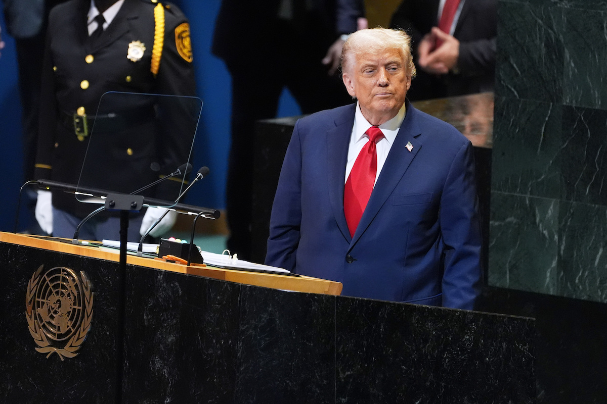 Imagen de Trump en la ONU