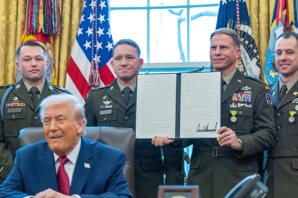 Trump holding executive order on fentanyl as a WMD