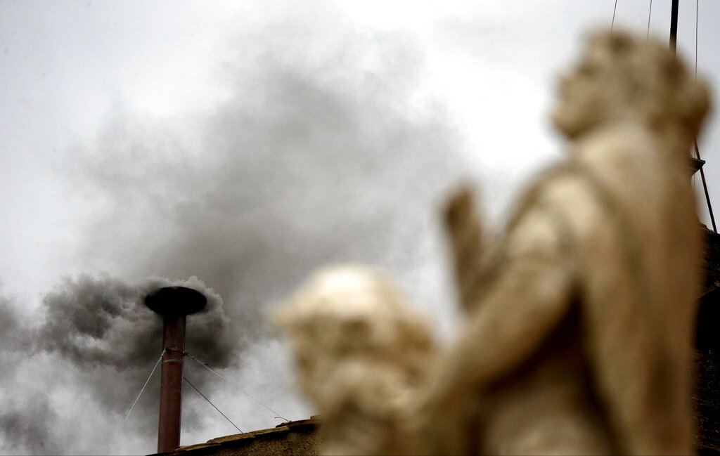 Black smoke at Vatican 2013