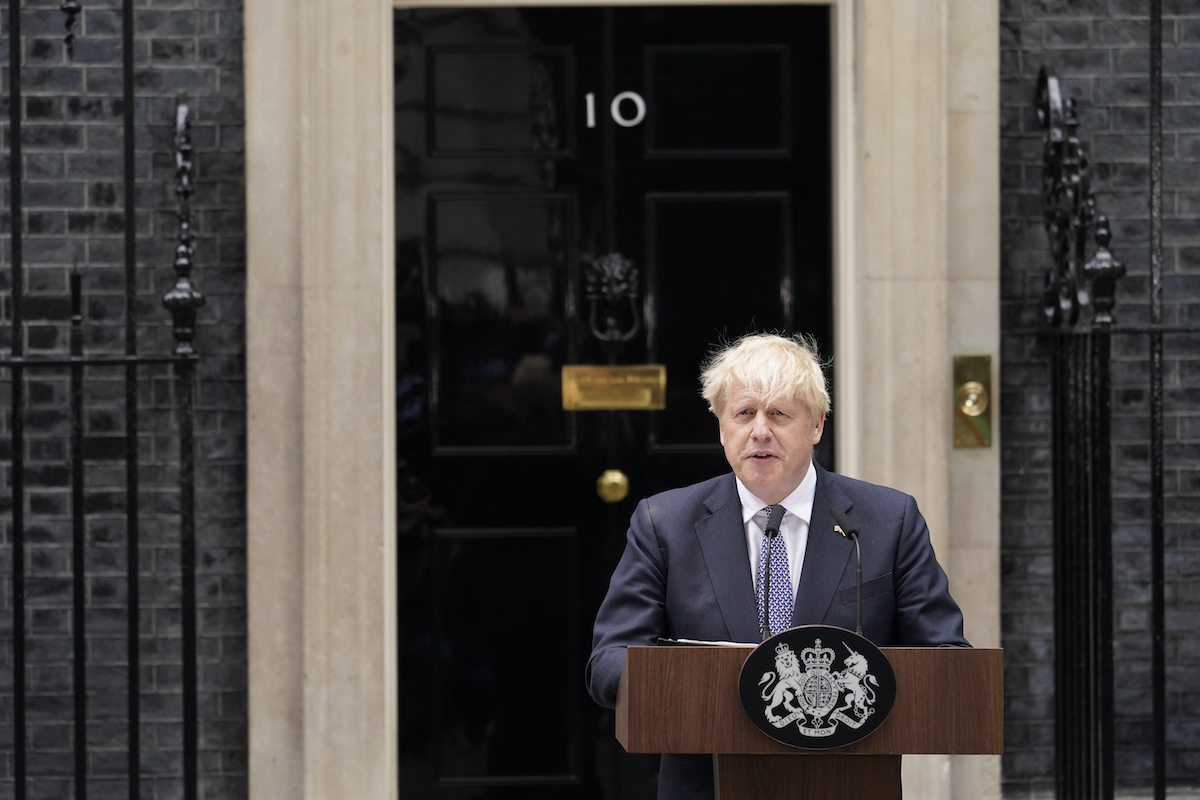Boris Johnson resignation July 7, 2022 photo