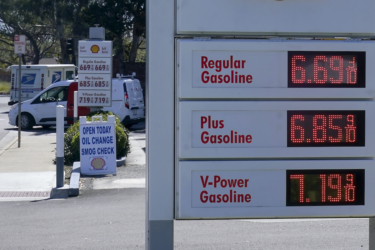 California gas prices March 21, 2022