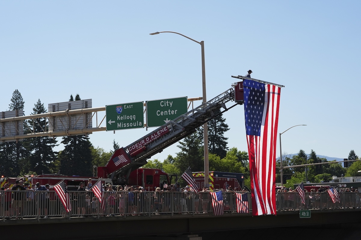 Coeur d'Alene, Idaho, honoring firefighters, 07-01-2025