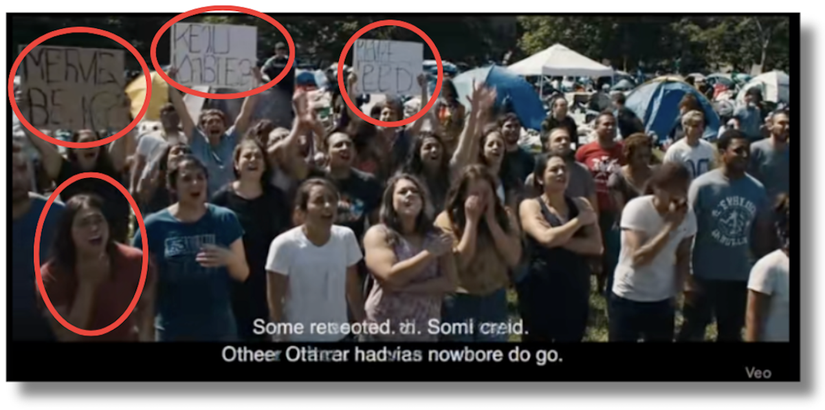 Screenshot of AI-generated TikTok 3