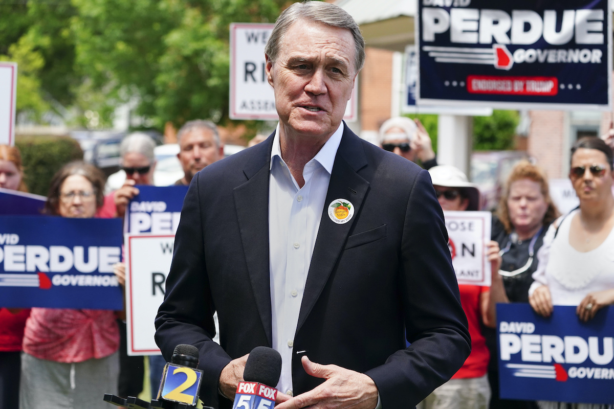 In Georgia, Perdue falsely claims Kemp allowed 7.5 million ballots to be sent to every voter