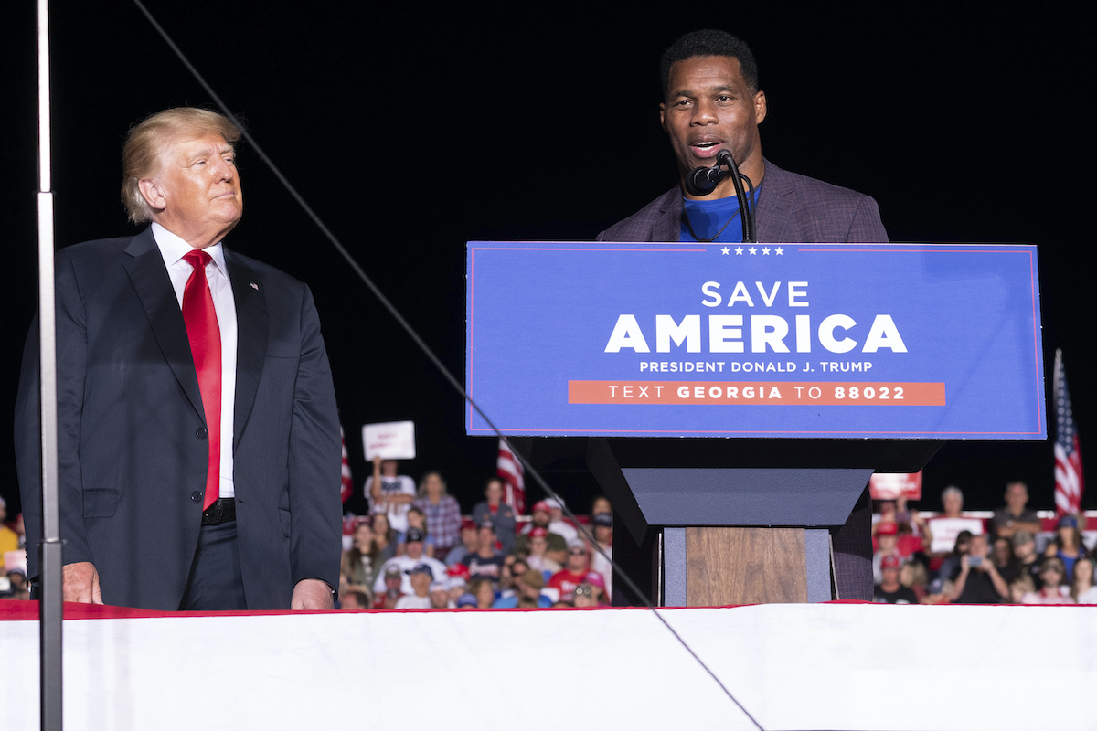 Donald Trump Herschel Walker 092521