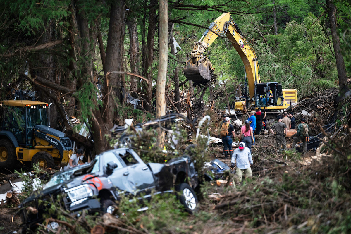 Ingram Texas first responders after flood 7-7-25