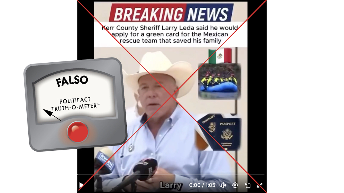 Grafico falso del condado de Kerr