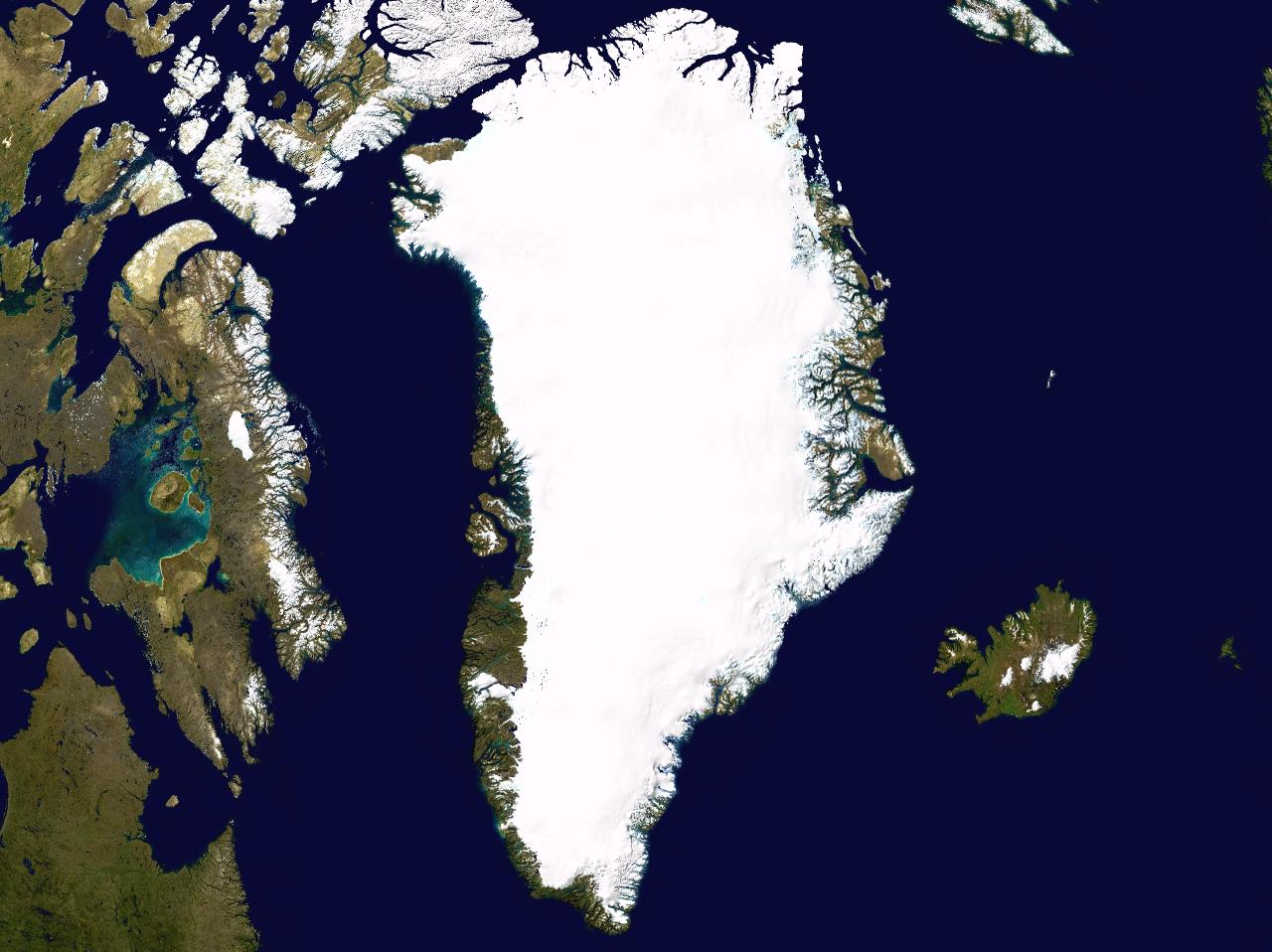 Greenland satellite photo