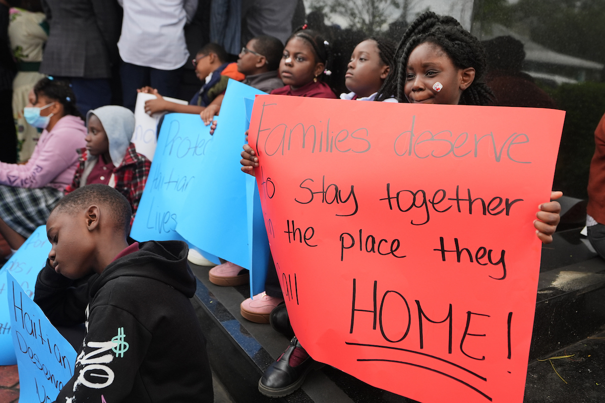 vigil for TPS in Little Haiti, Miami 1-12-26