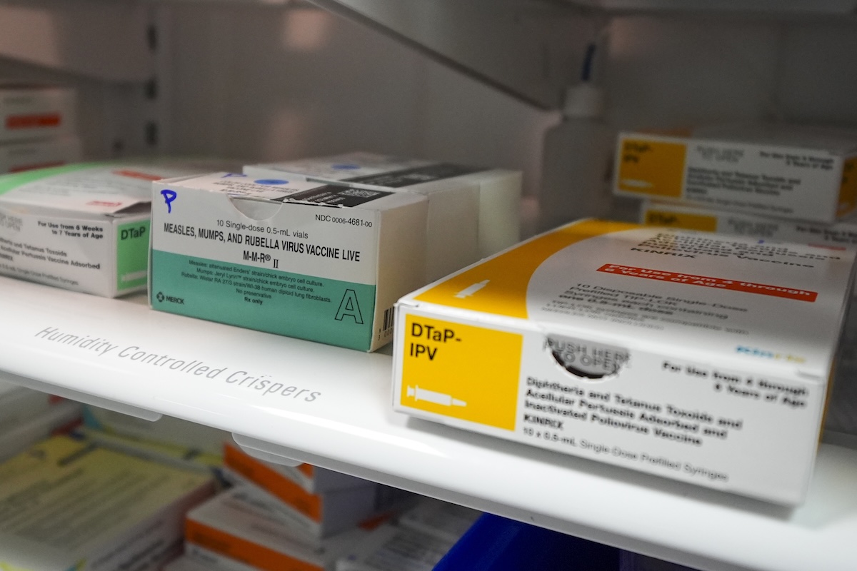 MMR vaccine in refridgerator 02-25-2025