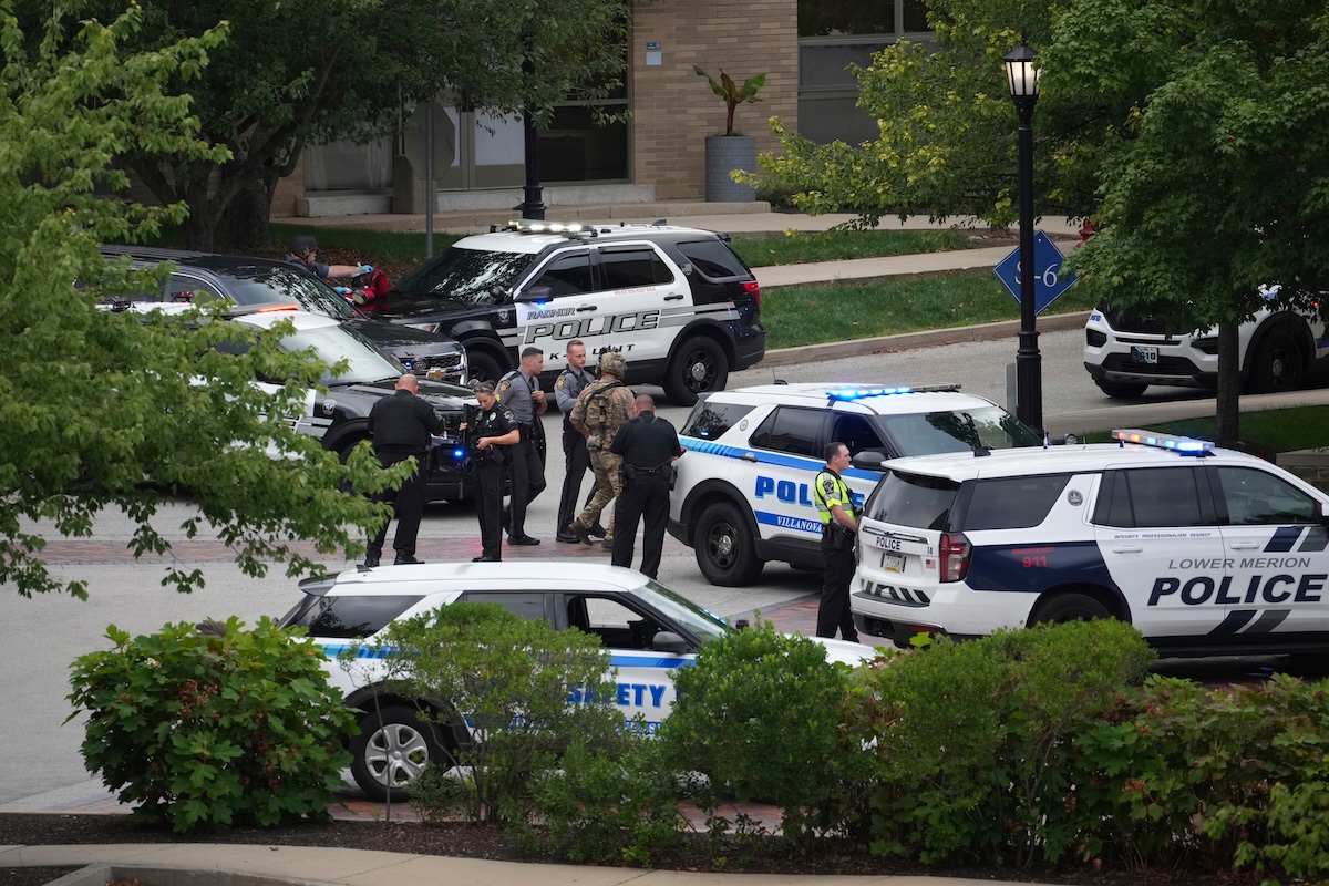Police gather at Villanova University, 08-21-2025