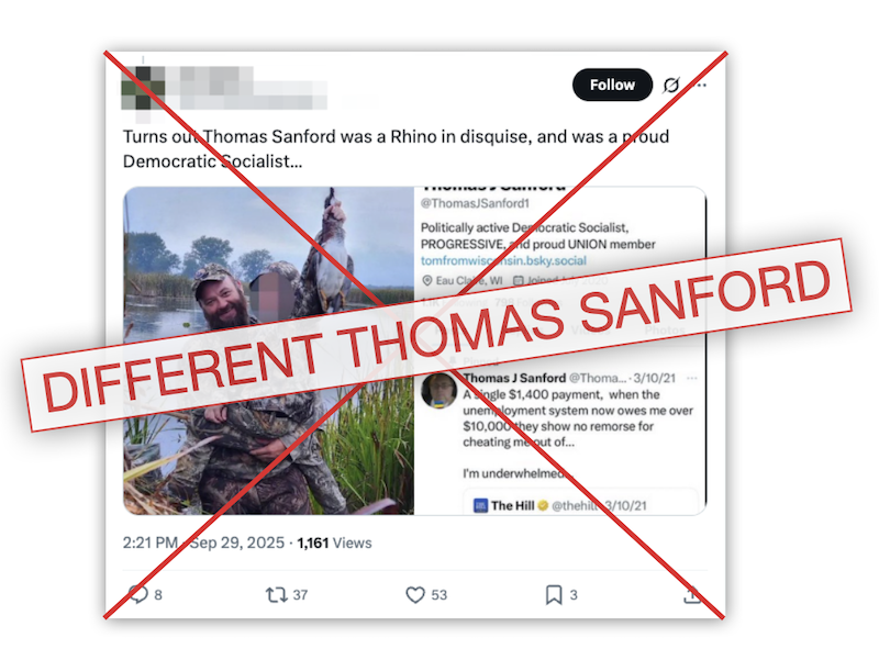 False Embed, fake Thomas Jacob Sanford profile