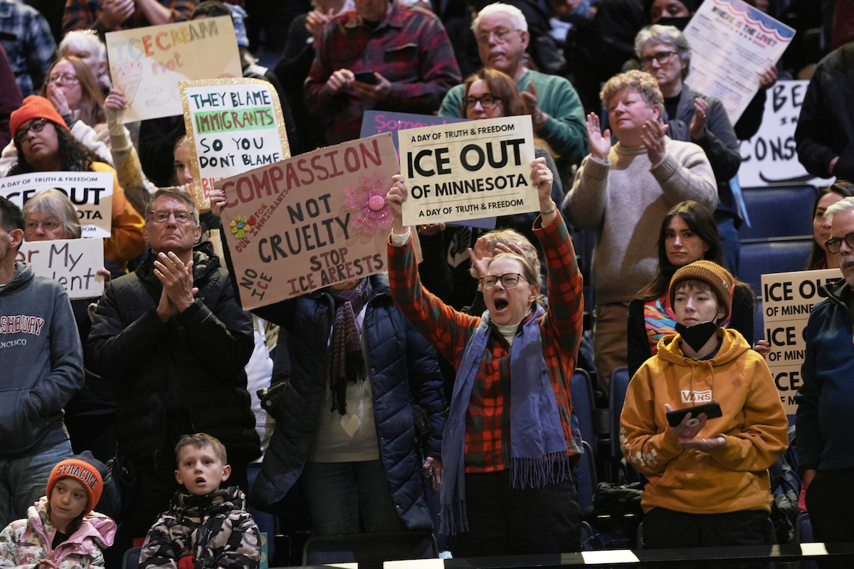 Target Center ICE OUT Minneapolis rally -1-23-26