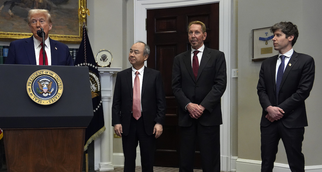 Trump AI investment announcement Jan 21, 2025