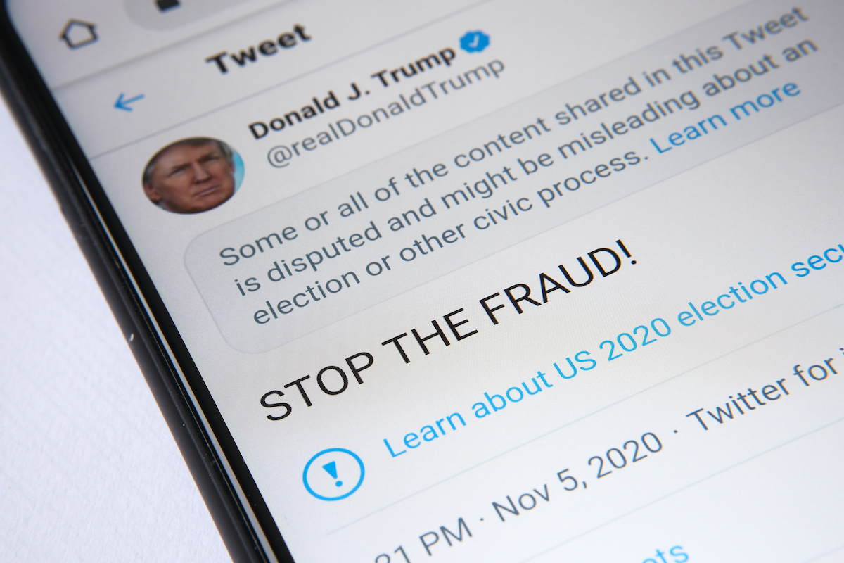Trump Stop the Fraud Tweet