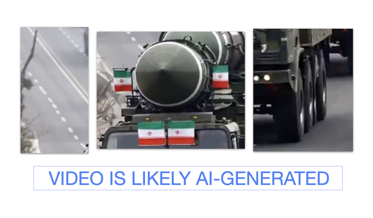 Video of trucks carrying missiles, US-Iran, 06-23-2025