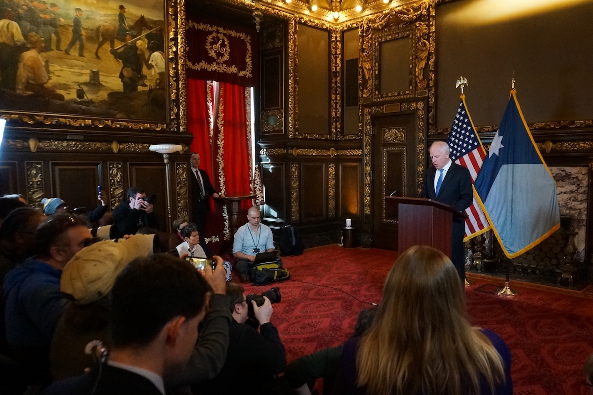 Gov. Tim Walz holds news conference 01-05-2026