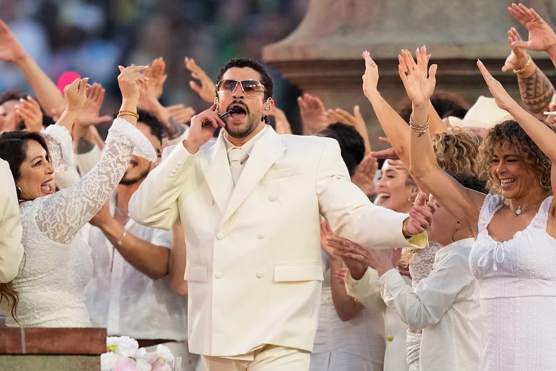 Bad bunny performs halftime show