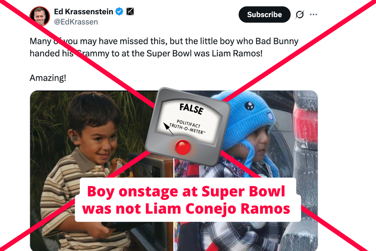 Super Bowl Conejo Ramos False post 2-9-25