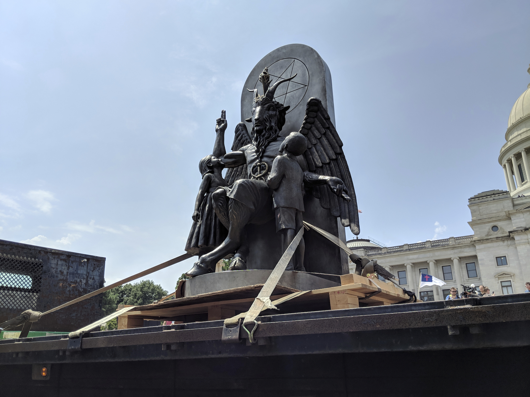 Satanic Temple statue