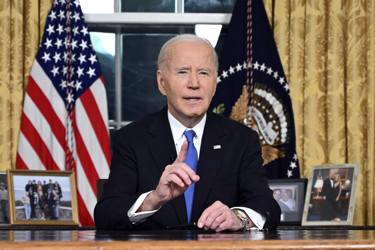 Biden speaking from the Oval office 01-2025