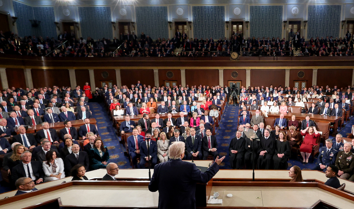 ESPAÑOL: Foto del publico en SOTU 2026