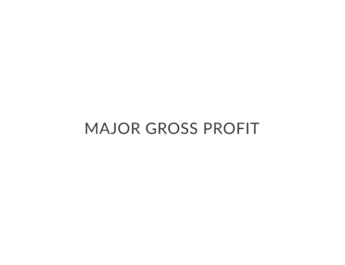 Major Gross Profit
