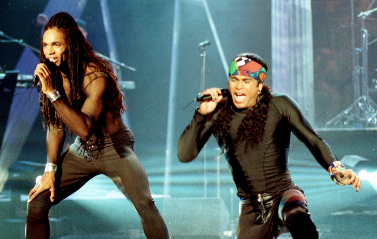 Milli Vanilli performing in 1992
