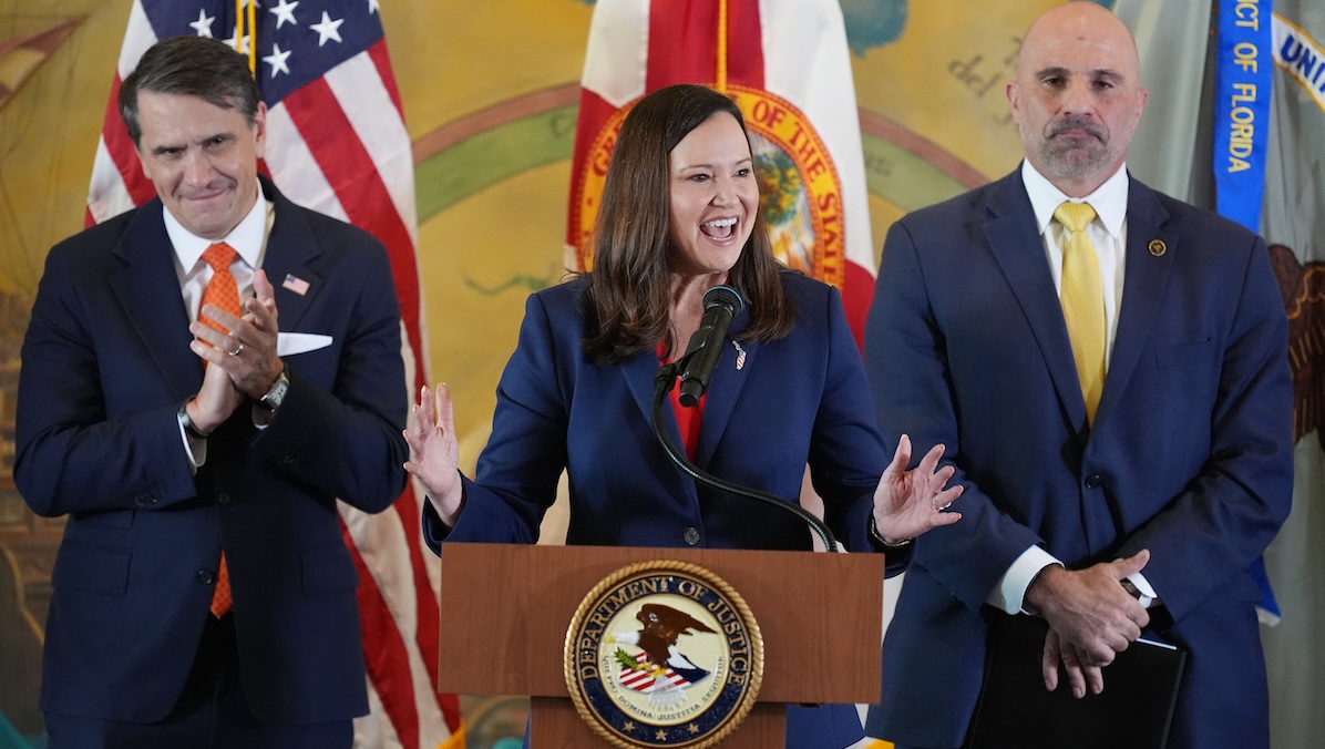 Ashley Moody speaks at Castro briefing, May 20, 2026